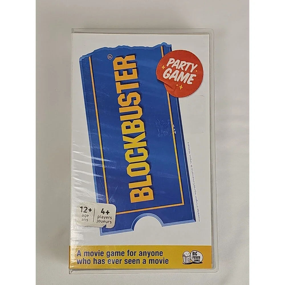 BLOCKBUSTER Party Board Game Movie Trivia Sealed New Big Potato Games 2018
